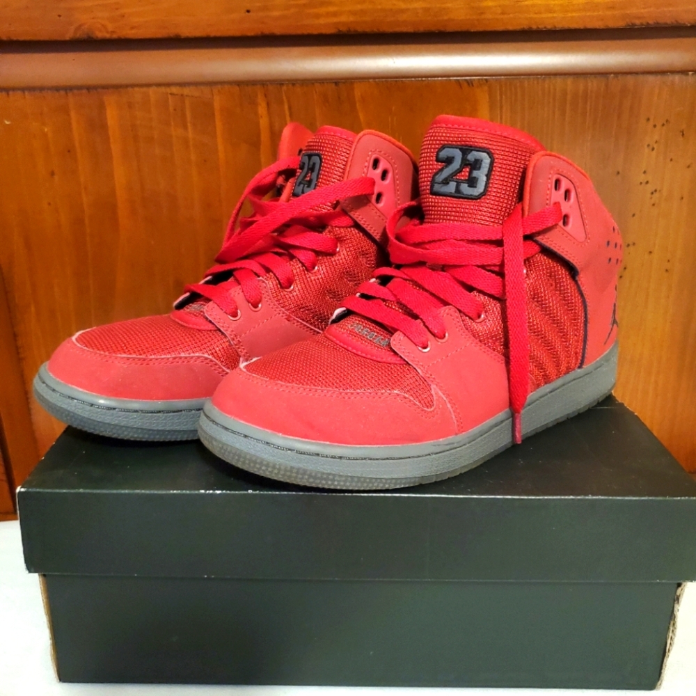 Jordan 1 Flight 4 Premium Red/Drk Grey 